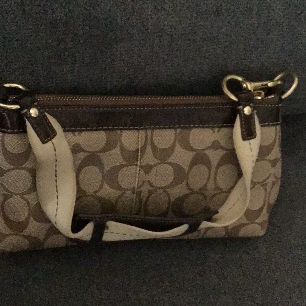 Coach Brown and Tan Belt Bag with Signature Monogram - Picture 2 of 3